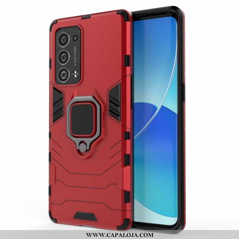 Capa Para Oppo Reno 6 Pro 5G Suporte De Anel Giratório