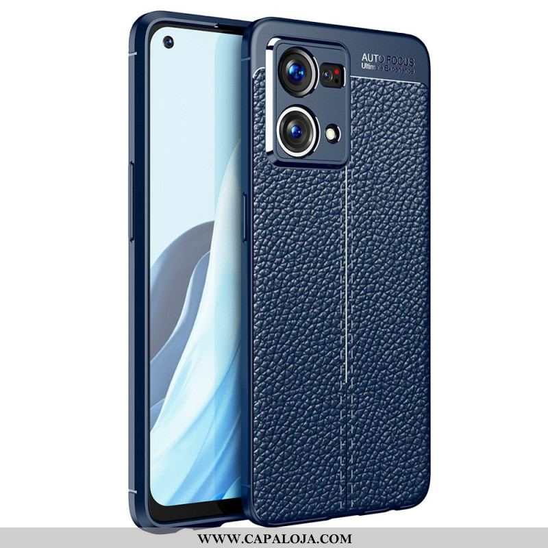 Capa Para Oppo Reno 7 Efeito Couro Lichia