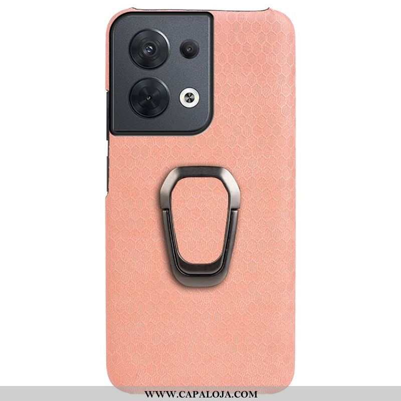 Capa Para Oppo Reno 8 Honeycomb Com Suporte De Anel