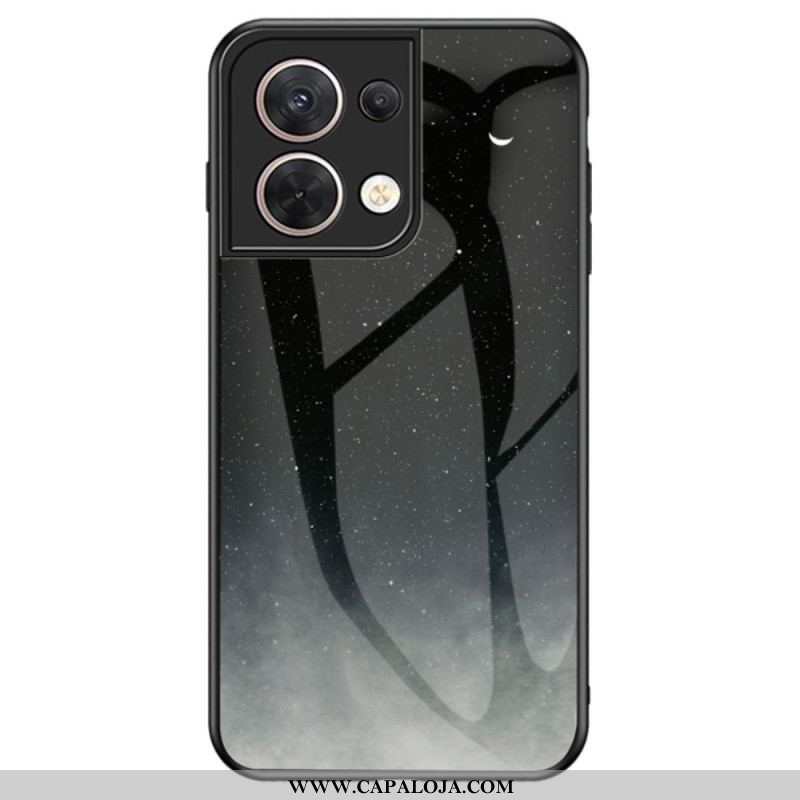 Capa Para Oppo Reno 8 Padrão De Vidro Temperado