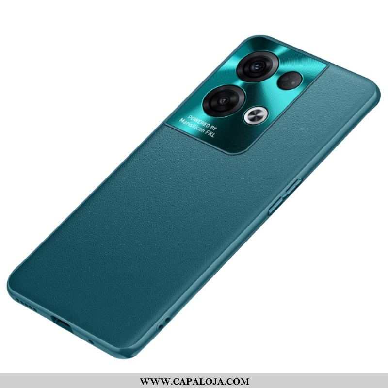 Capa Para Oppo Reno 8 Pro Couro Falso Premium