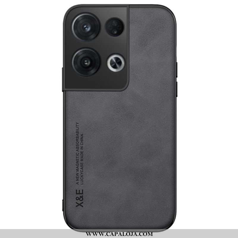 Capa Para Oppo Reno 8 Pro Efeito Couro X&e