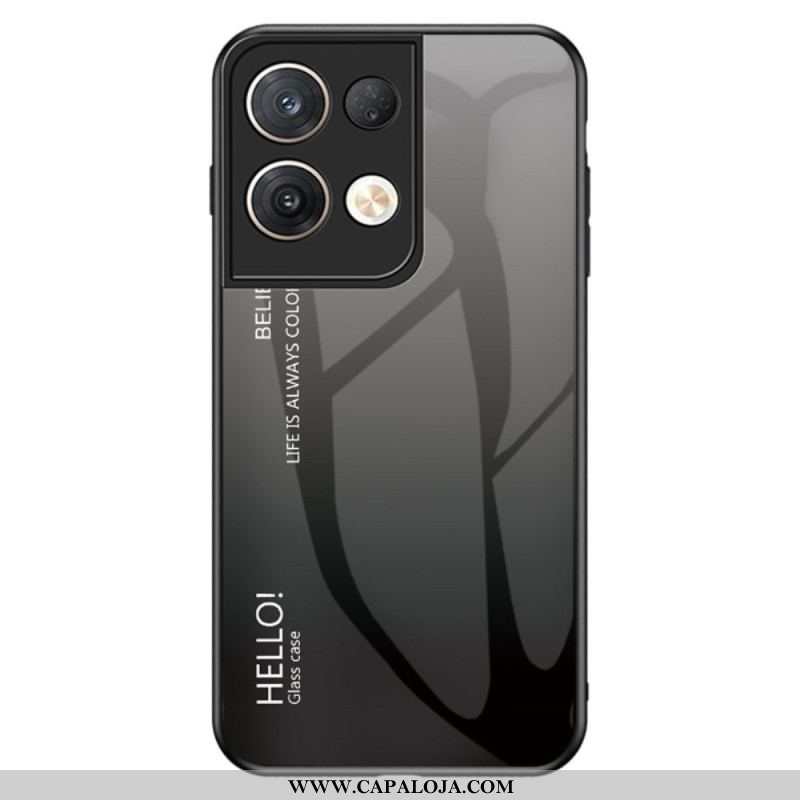 Capa Para Oppo Reno 8 Pro Olá Vidro Temperado