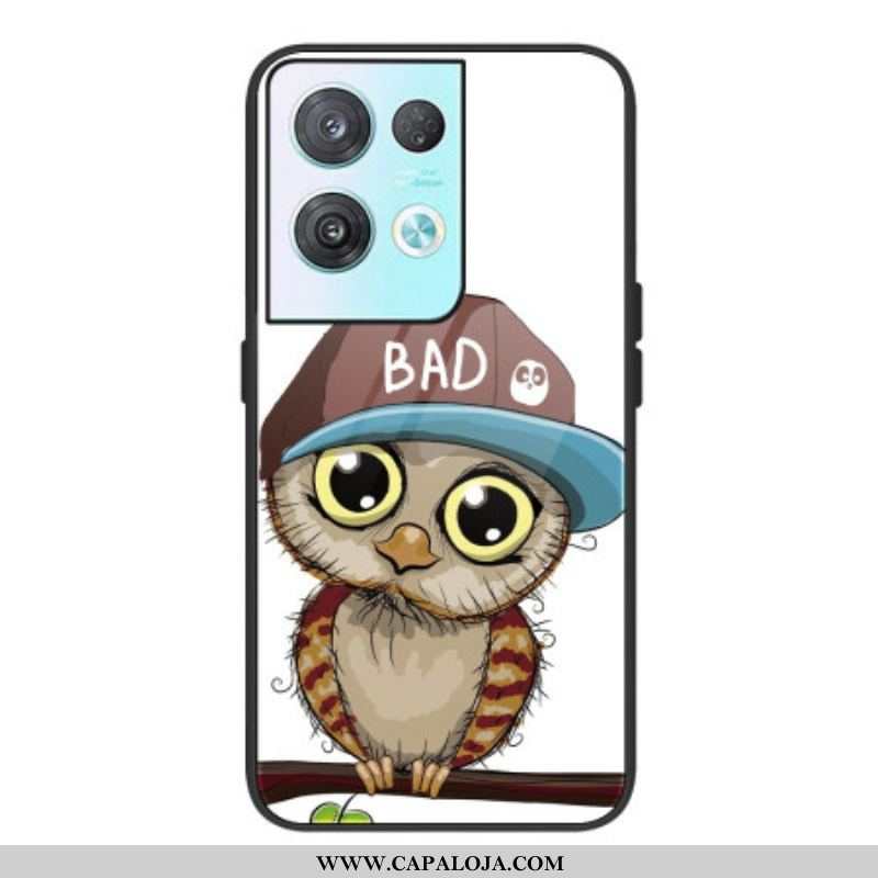 Capa Para Oppo Reno 8 Vidro Temperado Bad Owl