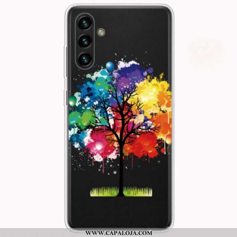 Capa Para Samsung Galaxy A13 5G / A04s Aquarela Árvore