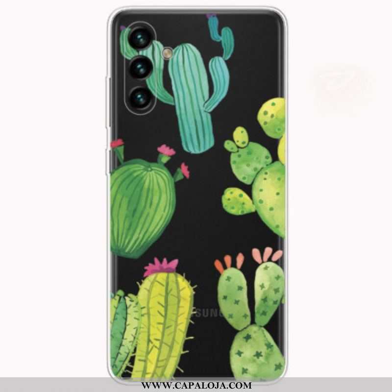 Capa Para Samsung Galaxy A13 5G / A04s Cactos Aquarela