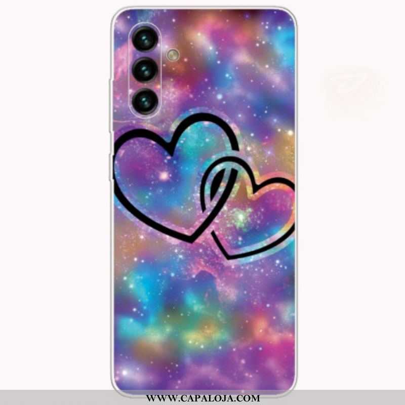 Capa Para Samsung Galaxy A13 5G / A04s Corações Acorrentados