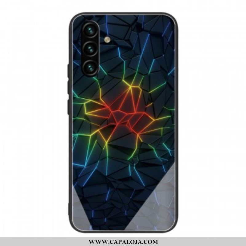 Capa Para Samsung Galaxy A13 5G / A04s Geometria Vidro Temperado