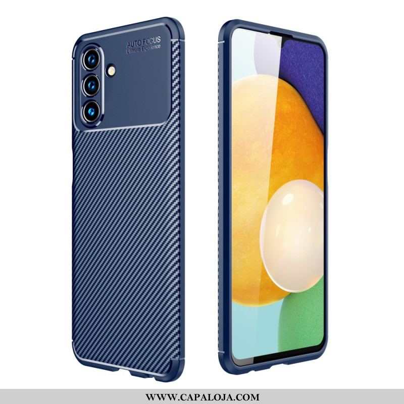 Capa Para Samsung Galaxy A13 5G / A04s Textura Flexível De Fibra De Carbono