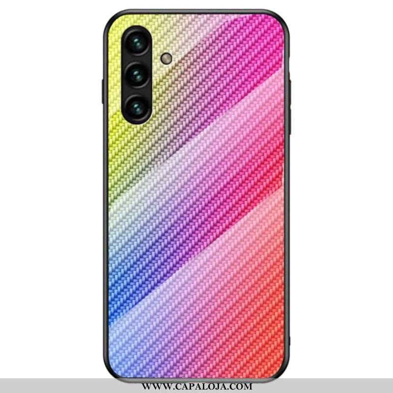 Capa Para Samsung Galaxy A13 5G / A04s Vidro Temperado De Fibra De Carbono