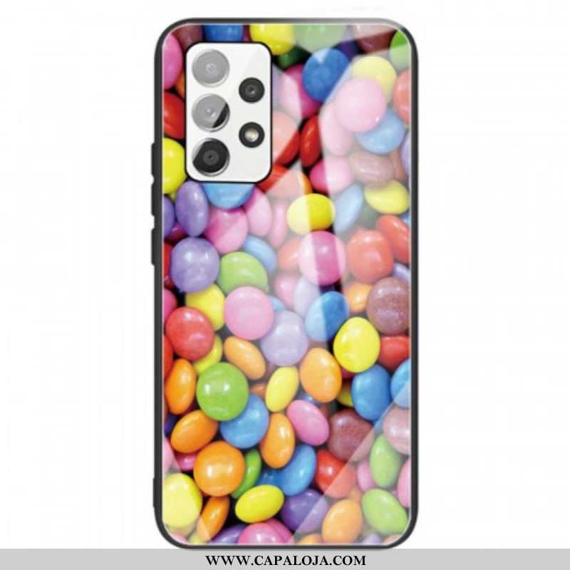 Capa Para Samsung Galaxy A13 Bombons De Vidro Temperado