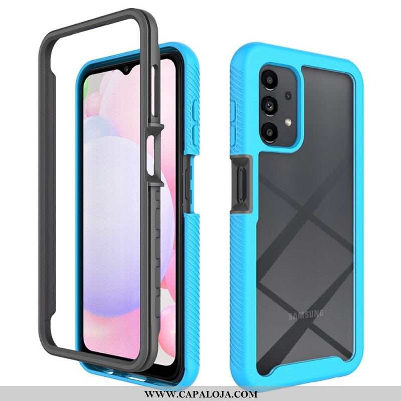 Capa Para Samsung Galaxy A13 Bordas De Silicone Híbridas