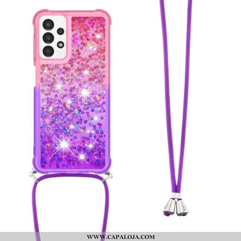 Capa Para Samsung Galaxy A13 De celular Cordão De Silicone Brilhante