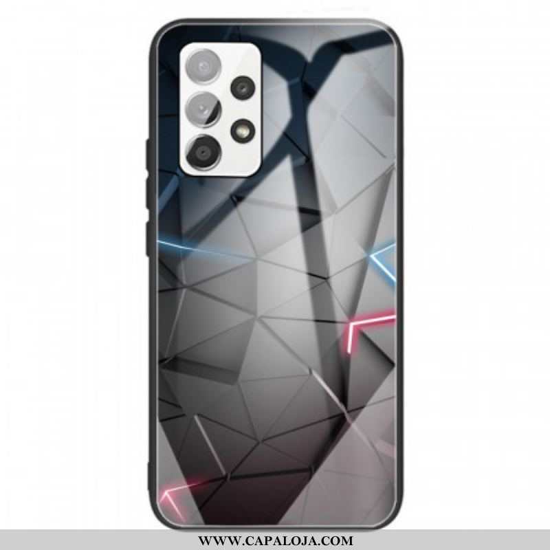 Capa Para Samsung Galaxy A13 Geometria Do Vidro Temperado