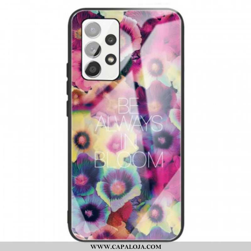 Capa Para Samsung Galaxy A13 Vidro Temperado Be Always In Bloom