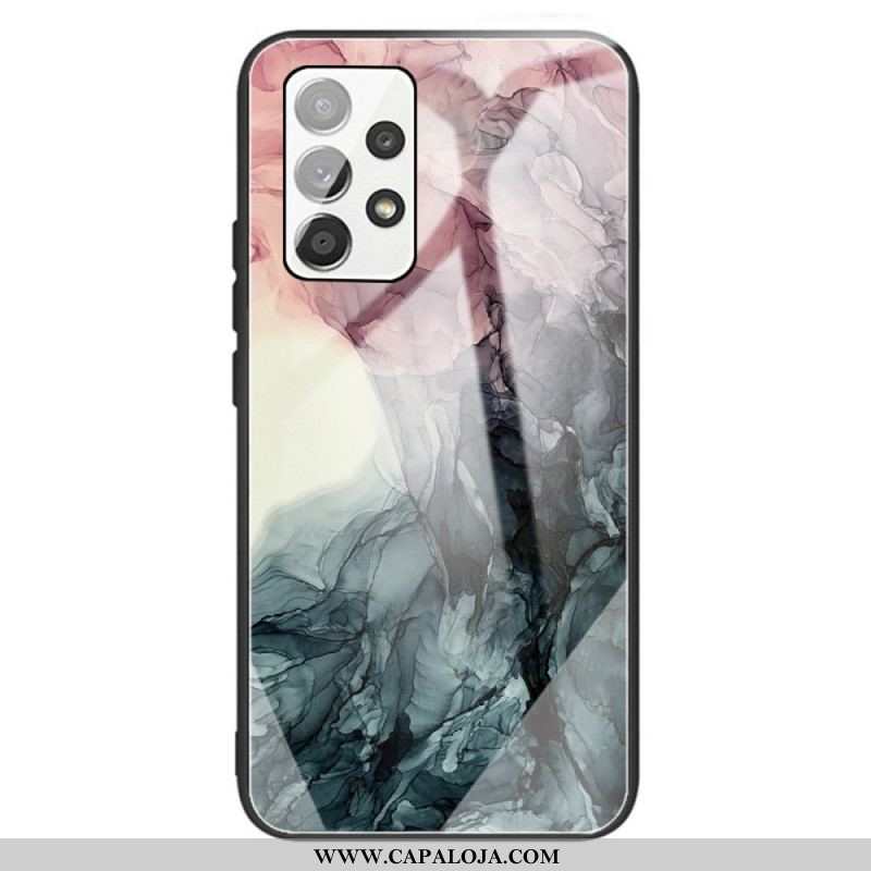 Capa Para Samsung Galaxy A13 Vidro Temperado De Mármore