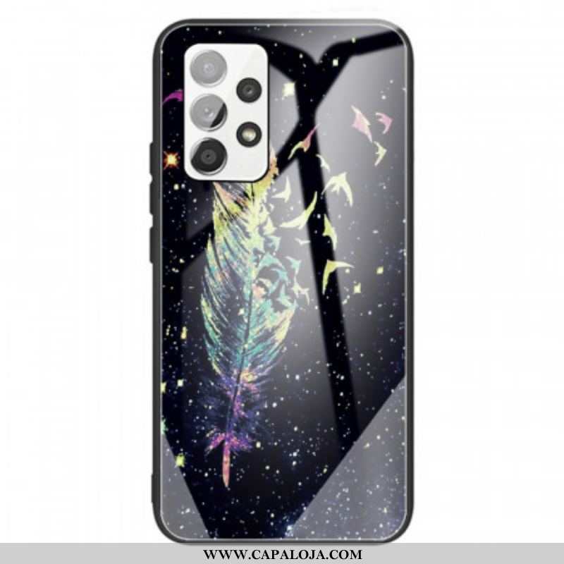 Capa Para Samsung Galaxy A13 Vidro Temperado De Penas