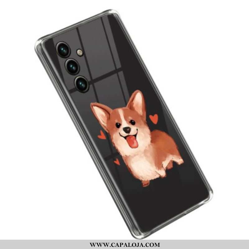 Capa Para Samsung Galaxy A14 / A14 5G Cachorro Transparente