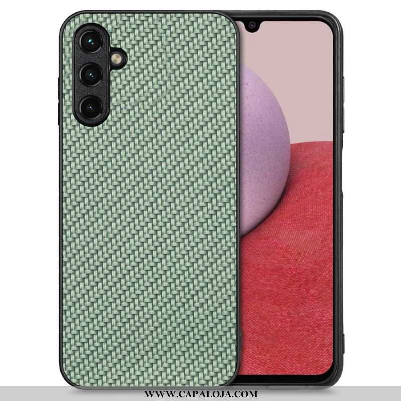 Capa Para Samsung Galaxy A14 / A14 5G Clássico Fibra De Carbono