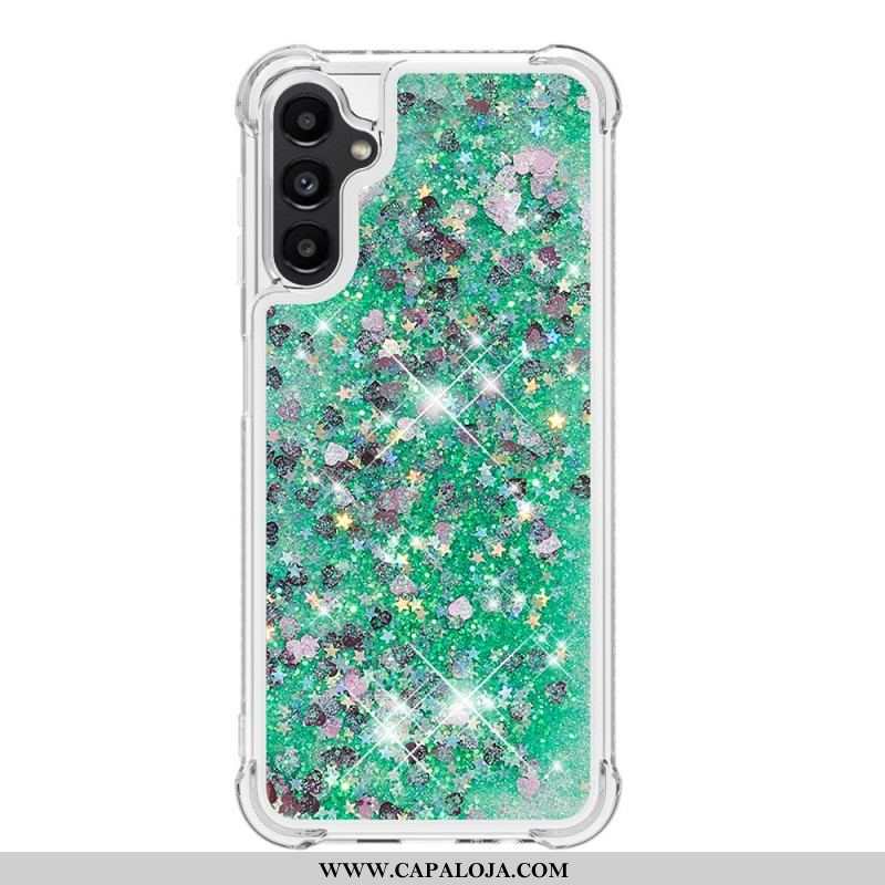 Capa Para Samsung Galaxy A14 / A14 5G Desejos Lantejoulas