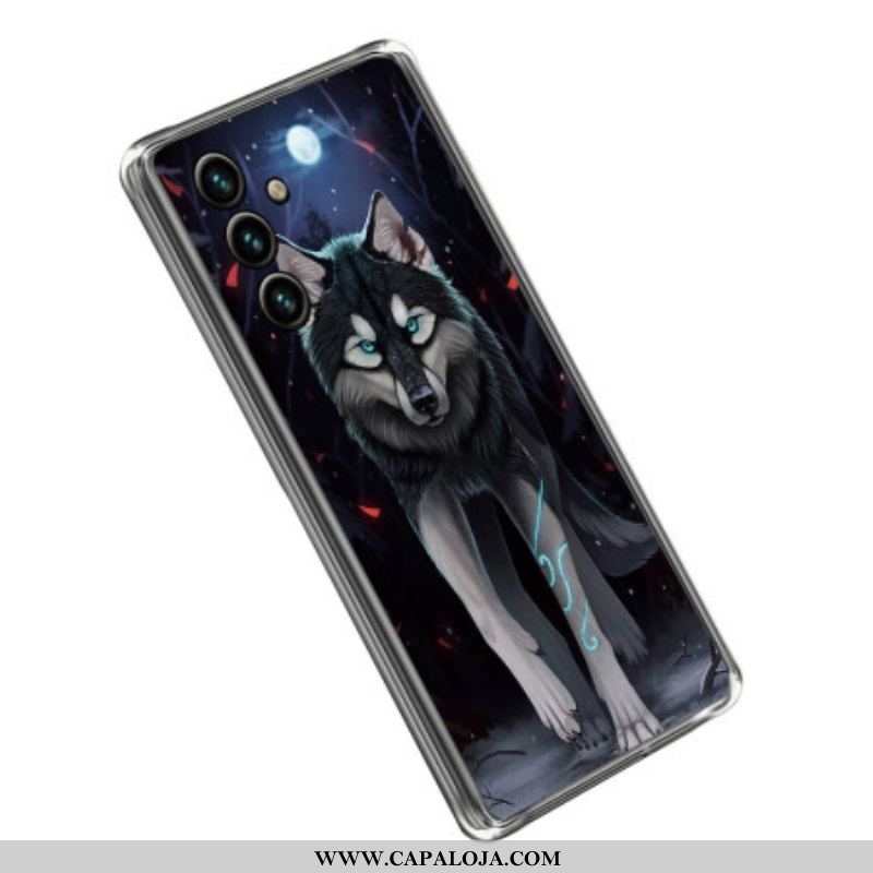 Capa Para Samsung Galaxy A14 / A14 5G Lobo Gráfico