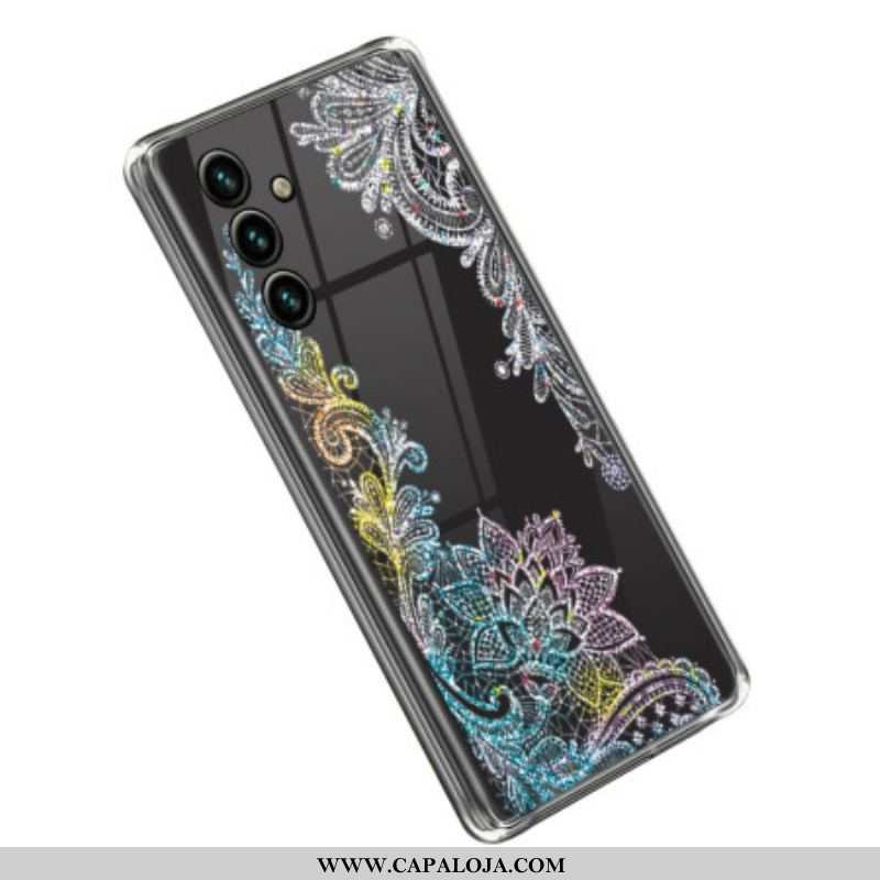 Capa Para Samsung Galaxy A14 / A14 5G Mandala De Renda Sem Costura