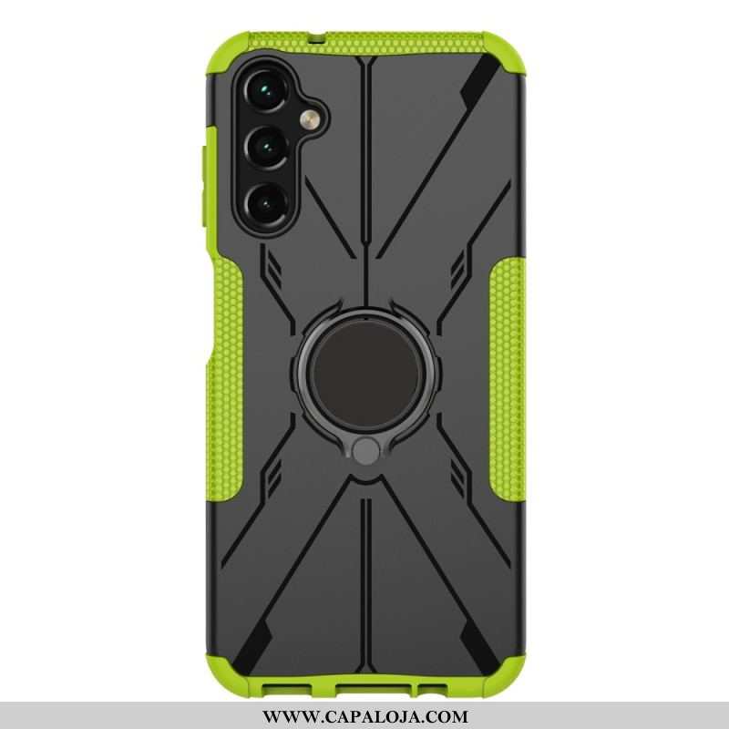 Capa Para Samsung Galaxy A14 / A14 5G Suporte De Anel Bicolor