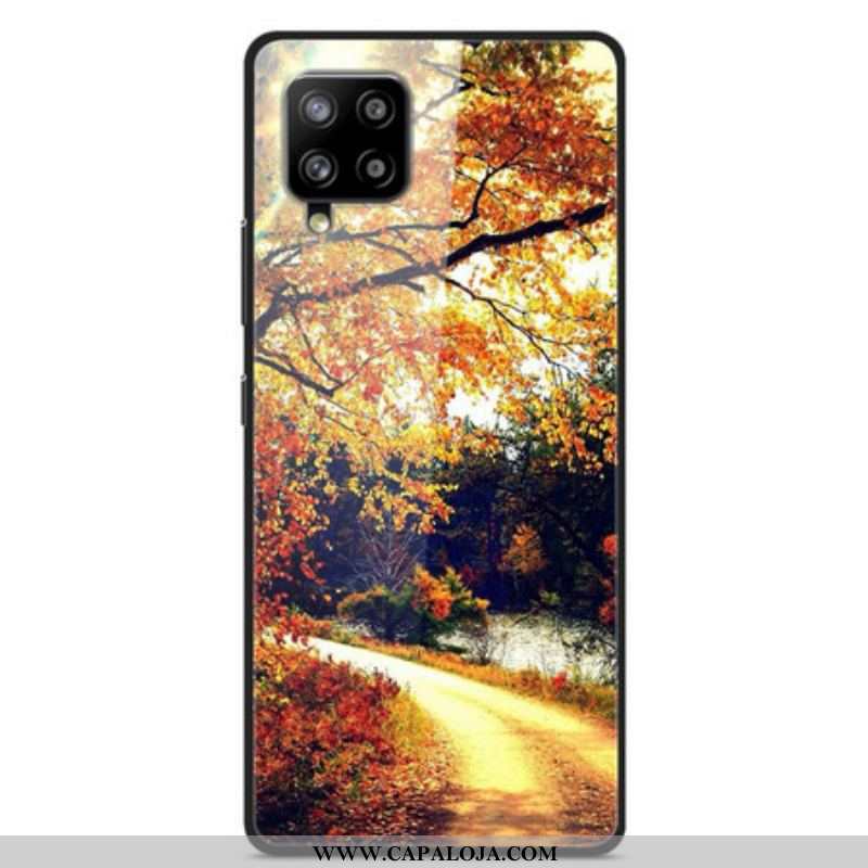 Capa Para Samsung Galaxy A42 5G Floresta De Vidro Temperado