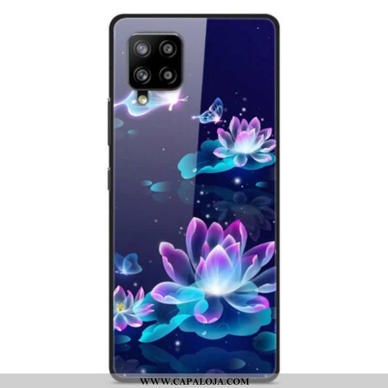 Capa Para Samsung Galaxy A42 5G Nenúfares De Vidro Temperado