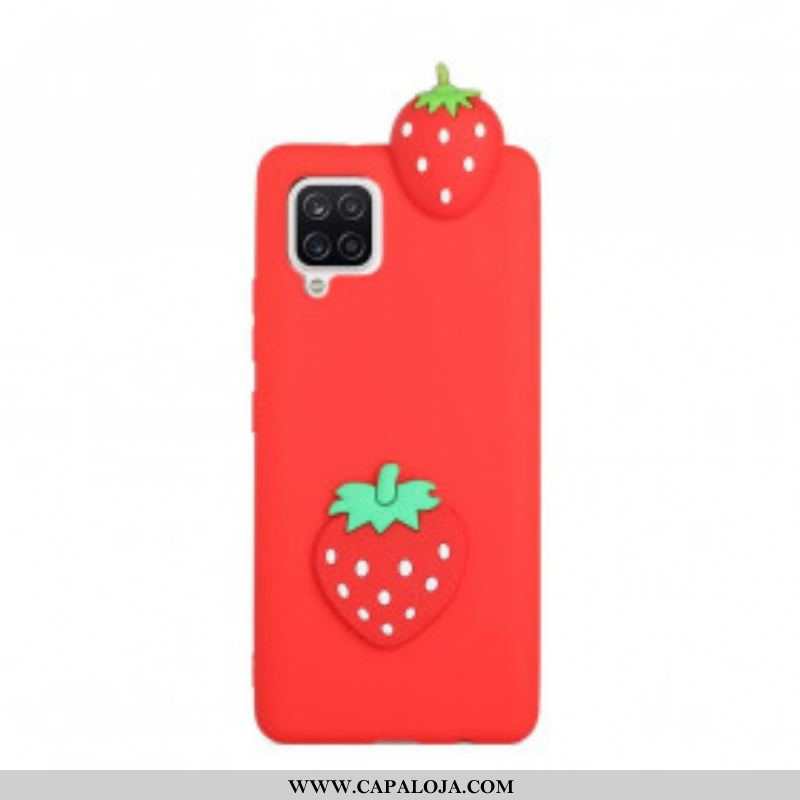 Capa Para Samsung Galaxy A42 5G O Morango 3d