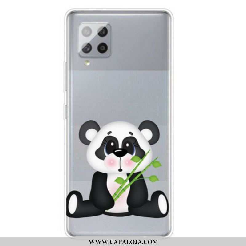 Capa Para Samsung Galaxy A42 5G Panda Triste Sem Costura