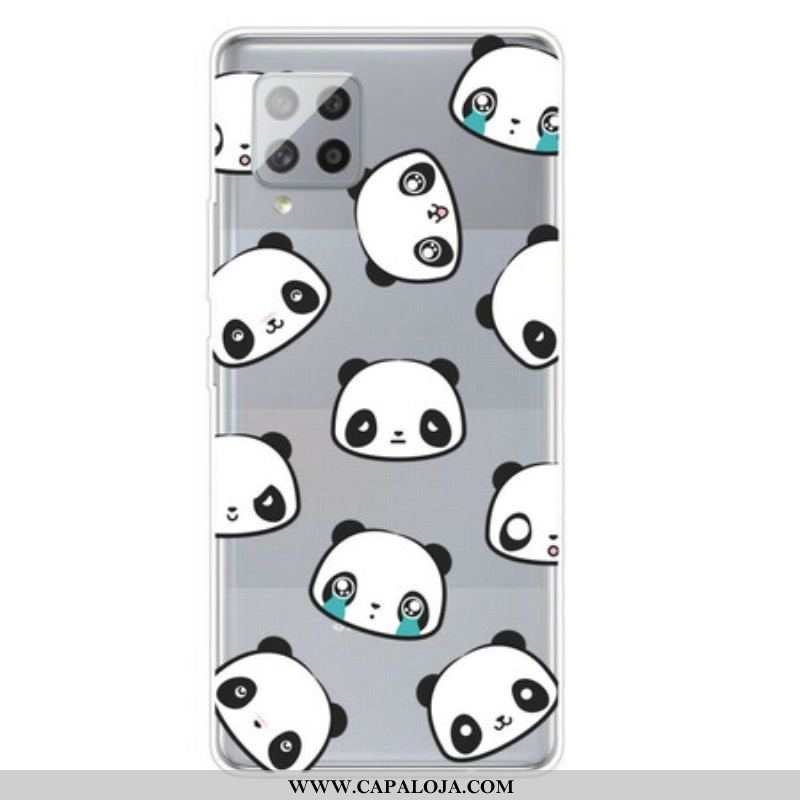 Capa Para Samsung Galaxy A42 5G Pandas Sentimentais Perfeitos