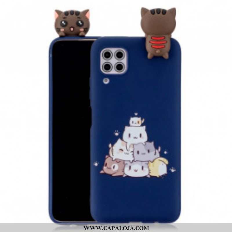 Capa Para Samsung Galaxy A42 5G Pilha De Gatos 3d