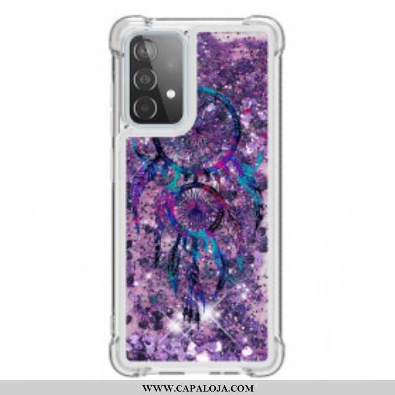 Capa Para Samsung Galaxy A52 4G / A52 5G / A52s 5G Apanhador De Sonhos Glitter