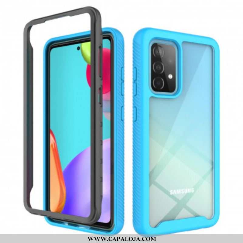 Capa Para Samsung Galaxy A52 4G / A52 5G / A52s 5G Bordas De Silicone De Design Híbrido