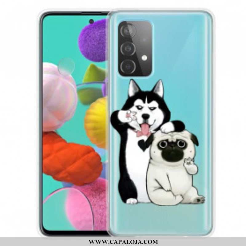 Capa Para Samsung Galaxy A52 4G / A52 5G / A52s 5G Cachorros Engraçados