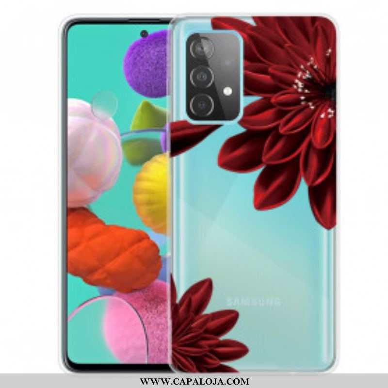 Capa Para Samsung Galaxy A52 4G / A52 5G / A52s 5G Flores Silvestres