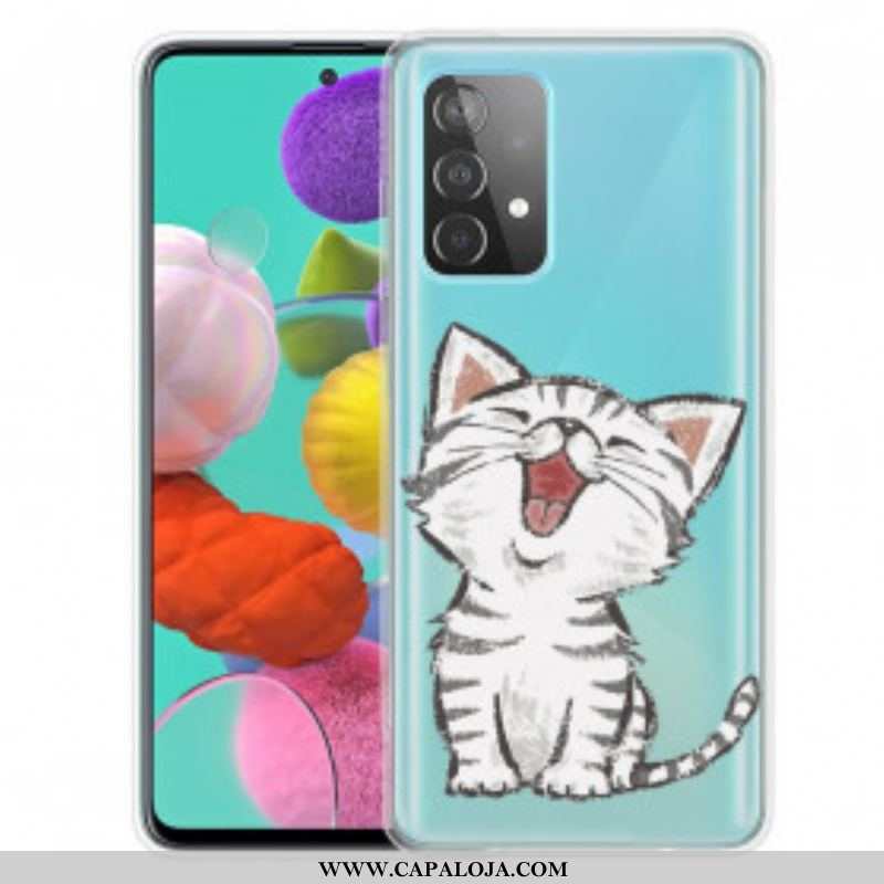 Capa Para Samsung Galaxy A52 4G / A52 5G / A52s 5G Gato Fofo