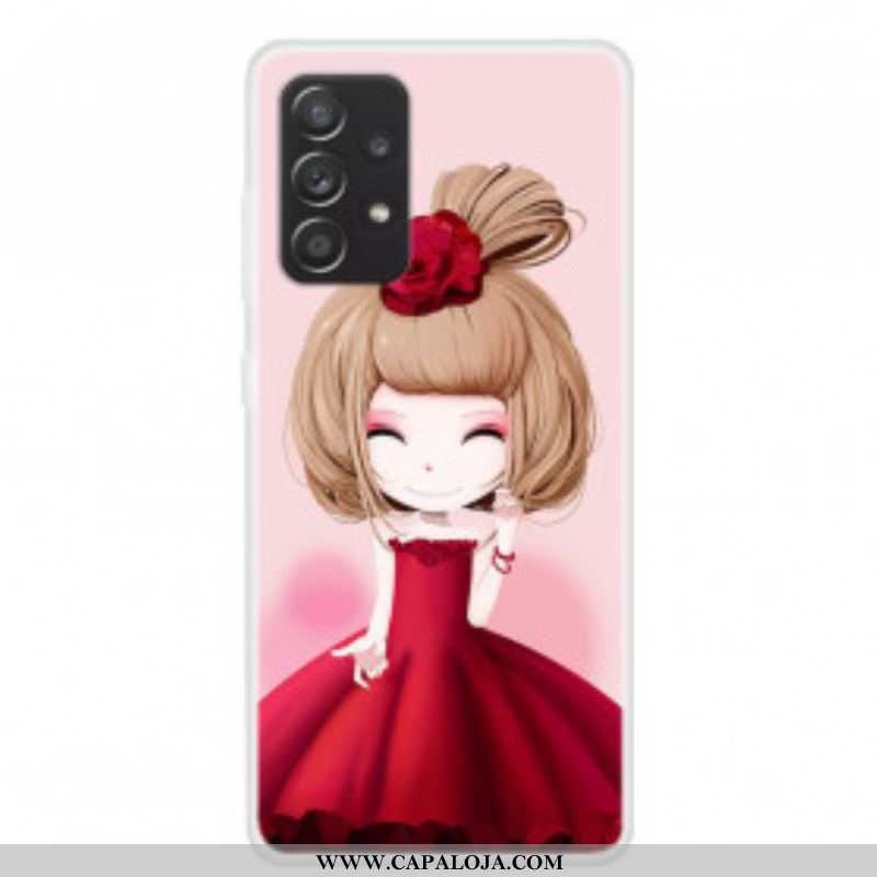 Capa Para Samsung Galaxy A52 4G / A52 5G / A52s 5G Lady Mangá