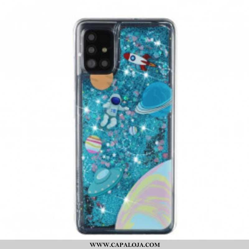 Capa Para Samsung Galaxy A52 4G / A52 5G / A52s 5G Lantejoulas Espaciais