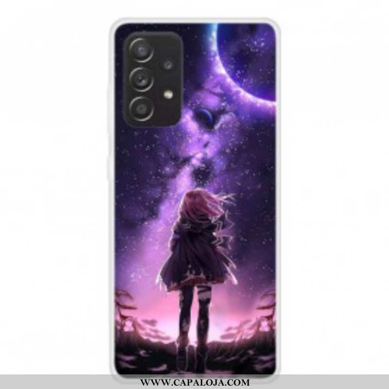 Capa Para Samsung Galaxy A52 4G / A52 5G / A52s 5G Lua Cheia Mágica