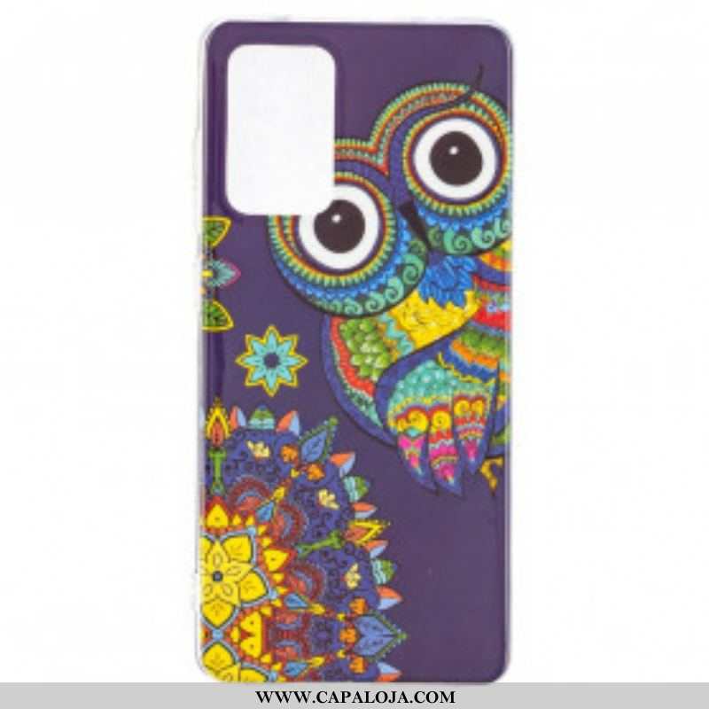 Capa Para Samsung Galaxy A52 4G / A52 5G / A52s 5G Mandala Coruja Fluorescente