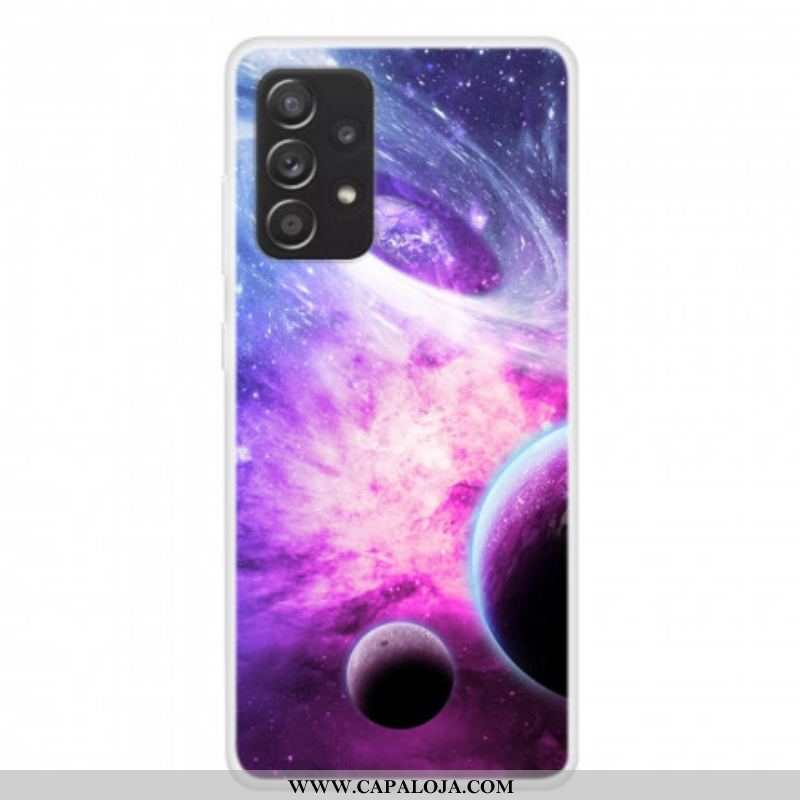 Capa Para Samsung Galaxy A52 4G / A52 5G / A52s 5G Planetas De Silicone