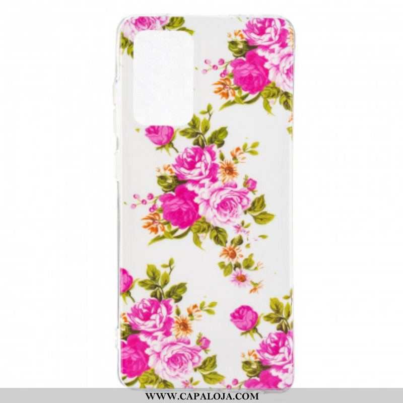 Capa Para Samsung Galaxy A52 4G / A52 5G / A52s 5G Série Floral Fluorescente