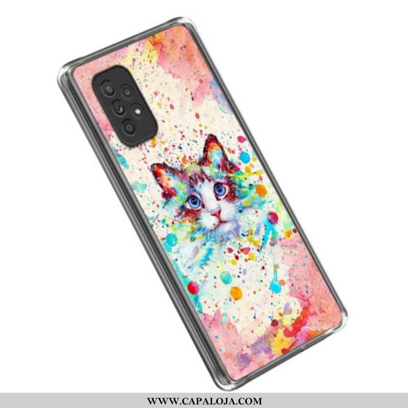 Capa Para Samsung Galaxy A53 5G Arte Do Gato