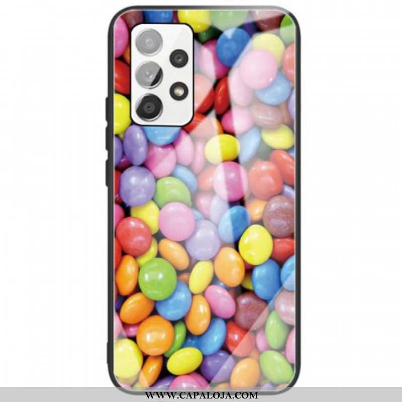 Capa Para Samsung Galaxy A53 5G Bombons De Vidro Temperado