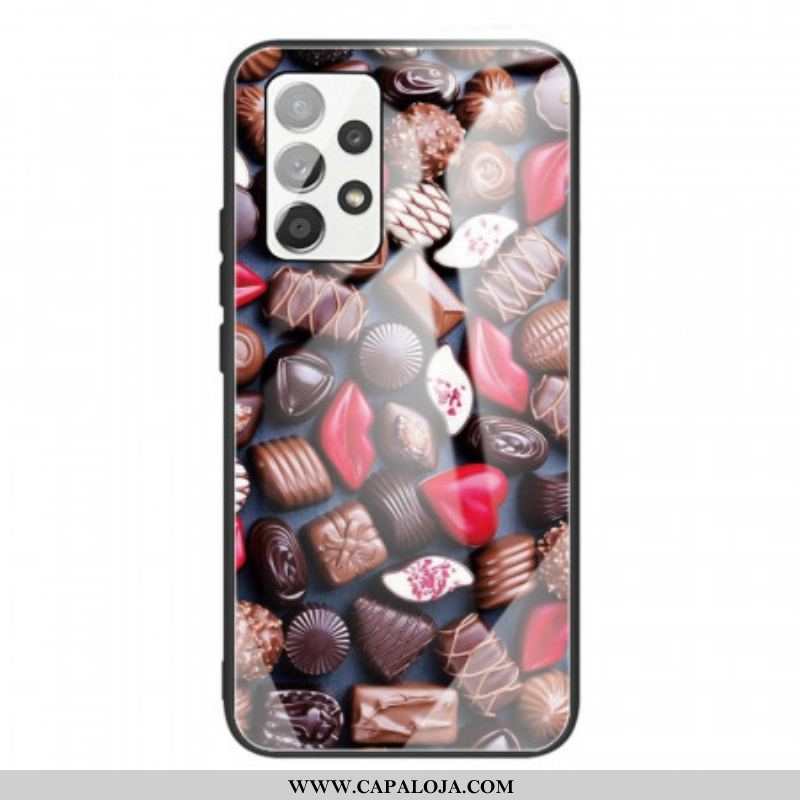 Capa Para Samsung Galaxy A53 5G Chocolates De Vidro Temperado