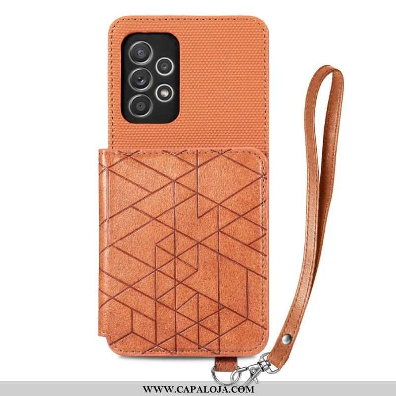 Capa Para Samsung Galaxy A53 5G De Cordão Titular Do Cartão Alça