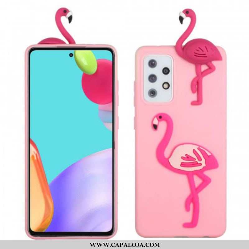 Capa Para Samsung Galaxy A53 5G Flamingo 3d