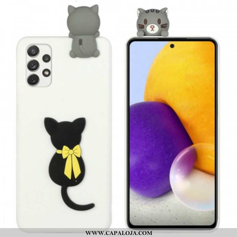 Capa Para Samsung Galaxy A53 5G Gato 3d